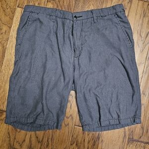 Hurley pin striped shorts Sz 34